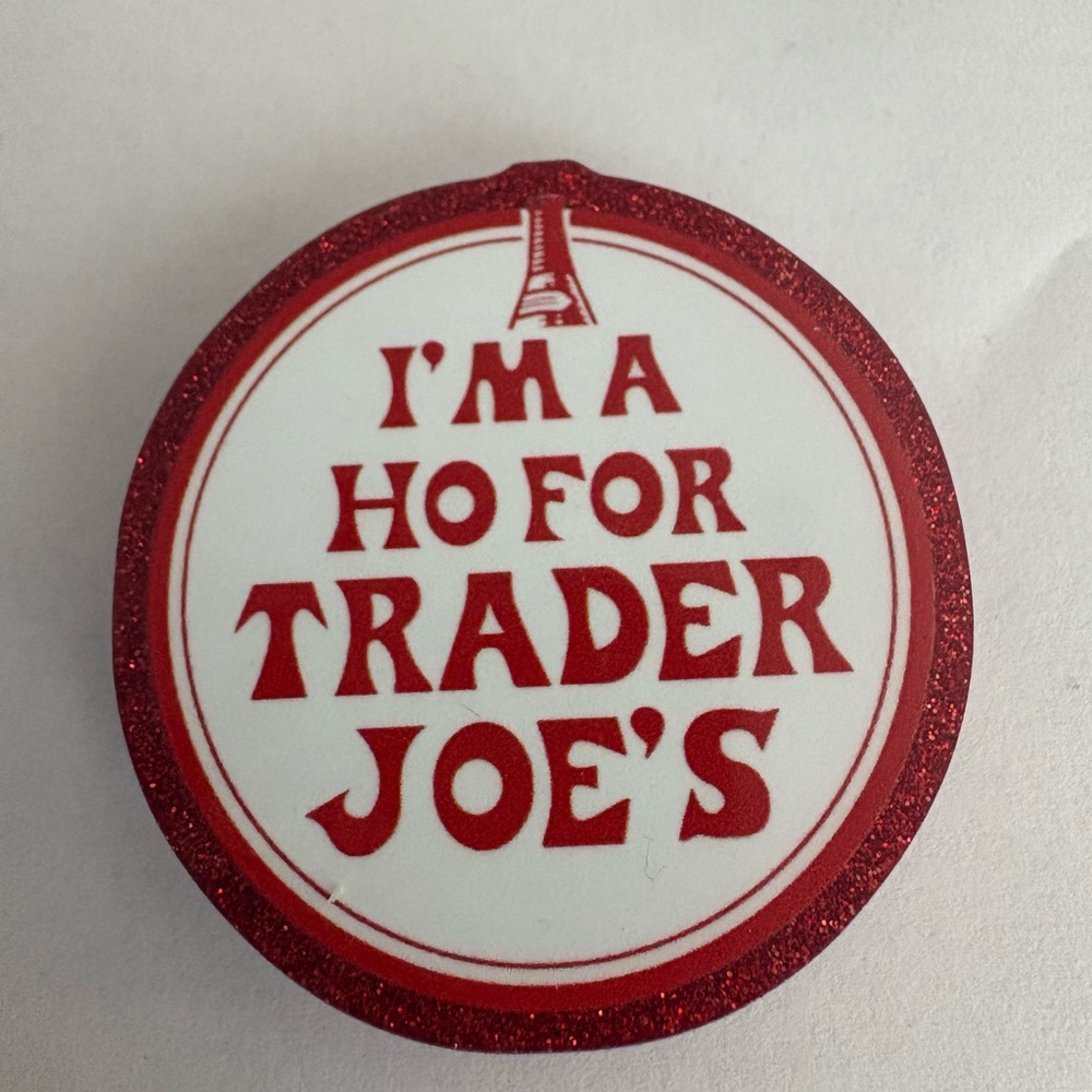Trader Joe's Red and White Phone Grip